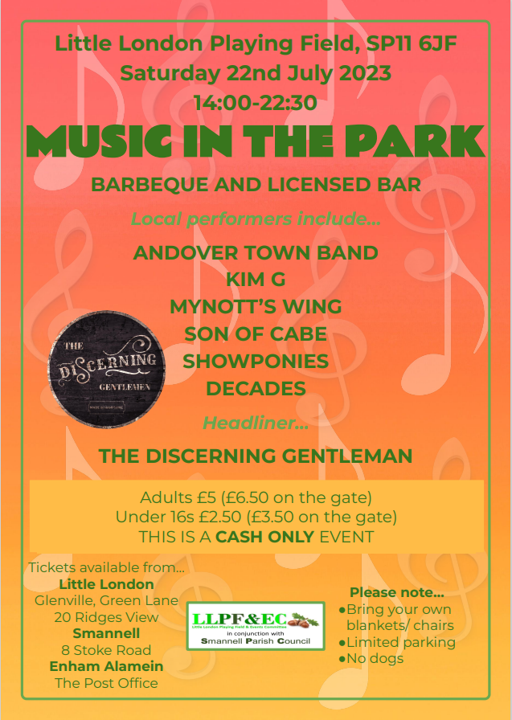 Music in the Park 22 July 2023